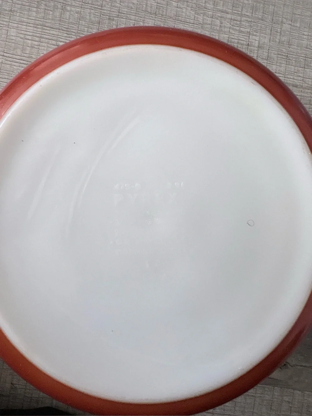Pyrex Casserole Rust Autumn Harvest Wheat Pattern Dish Bowl 475B 2.5 Vintage